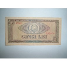 Bancnota 5 lei 1966